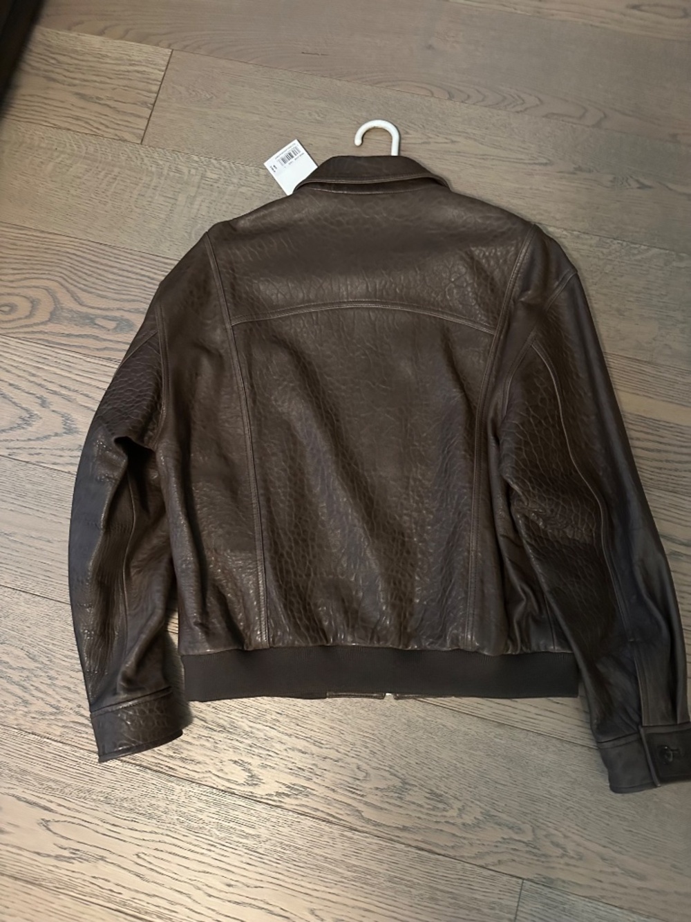 FRAME Men’s Textured Leather Bomber - Picture 8 of 11